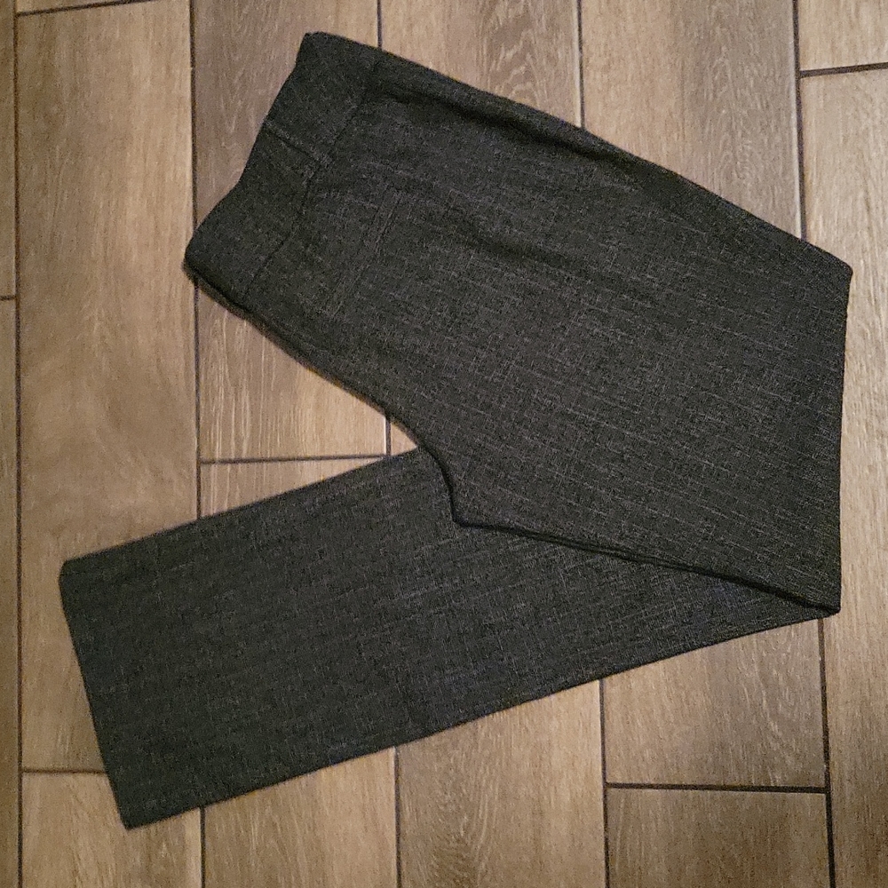 Apt 9 Black & White Textured Bootcut Dress Pants - Size Small Long
